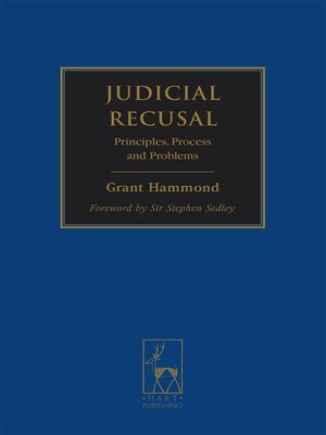 cover image of Judicial Recusal
